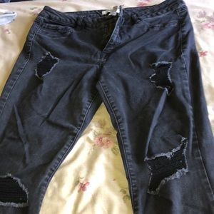 Charlotte Russe Ripped Jeans size 12